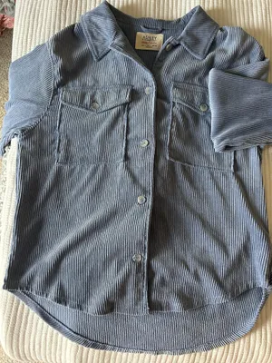 Ashley by 26 International Blue corduroy jacket thumbnail 1