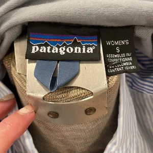 Patagonia vintage blue/gray fleece lined full zip lightweight jacket thumbnail 9