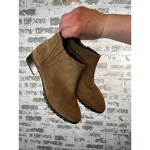 Nine West | women suede tan booties thumbnail 6