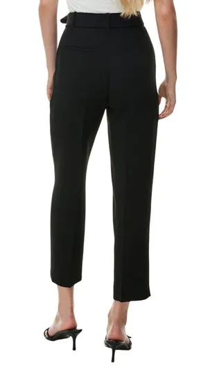 Aritzia Wilfred Womens Black Tie Front High Rise Straight Leg Dress Pants Size 2 thumbnail 2