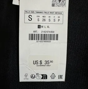 ZARA Black Strapless Top thumbnail 4