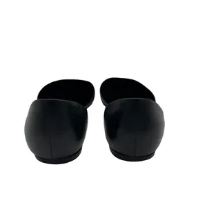 Vince Nina Leather D'Orsay Flats - Black - 11M thumbnail 7