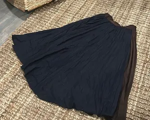 Till Navy N Brown Pleated Midi Skirt Size Small thumbnail 1