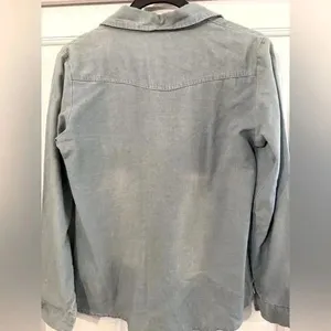 Light blue denim button thumbnail 2