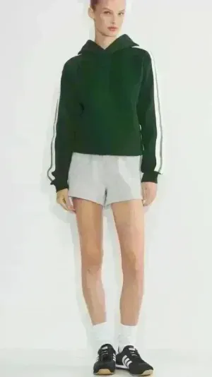 Aritzia TNA Cozy Perfect Fleece Grey Shorts size XS thumbnail 1