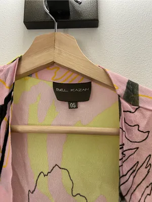 EUC Anthropologie Bel Kazan Kimono Floral Tropical Beach Cover Up OS Ret $138 thumbnail 5