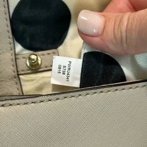Kate Spade Cali Cedar Street Crisp Linen Leather Crossbody Clutch Bag NO STRAP thumbnail 12