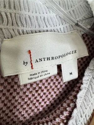 By Anthropologie Plaid Ruffle Collar Pullover Sweater Size M thumbnail 10