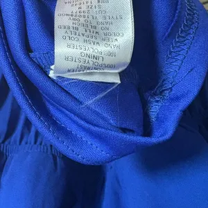 Ya Los Angeles Blue And White Pleated Maxi Dress Size‎ Medium thumbnail 8