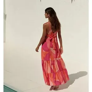 Anthropologie Peixoto multi color Maxi Dress size small thumbnail 13