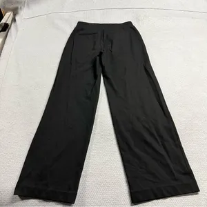 Loft Black Pull On Wide Leg Slacks Dress Pants Size XSmall EUC thumbnail 6