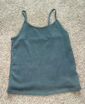 American Eagle - Ribbed Cami - Medium, Dark Green thumbnail 1