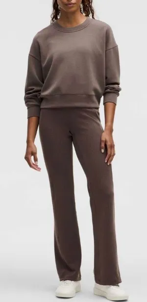 LULULEMON- Ribbed Softstreme Flared Pant Espresso Size 2 thumbnail 1