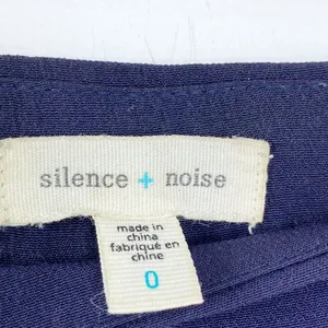 Silence Noise Womens Navy Blue Dotted Flare Pants Size 0 Boho Cropped Festival‎ thumbnail 5