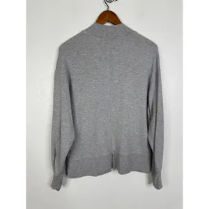 Athleta‎ Coaster Luxe Sweatshirt Grey Mock Neck Pullover Thumbholes 466775 Small thumbnail 2