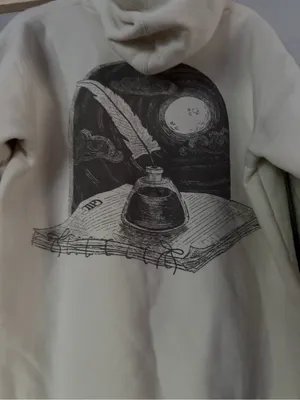 Taylor Swift TTPD The Manuscript Edition Cream Hoodie - Size M thumbnail 7