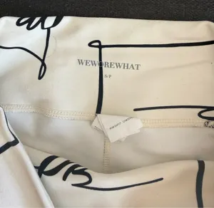 WeWoreWhat White Bike Shorts with Black Scribble Graphic thumbnail 4