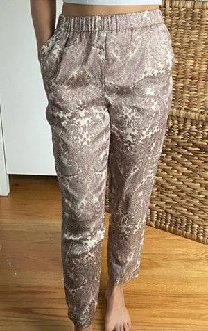 Forever 21 Paisley Print Silky Trouser Pants thumbnail 1