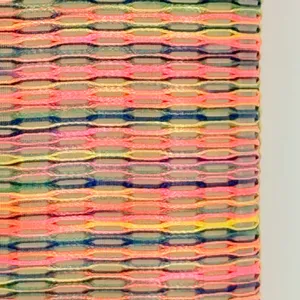 Alex Marie Tweed Shift Dress 4 Pink Lime Green Textured Sleeveless Stripe Knit‎ thumbnail 4