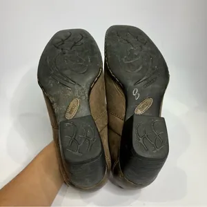 Born Kinney square‎ toe ankle booties size 8 Brown thumbnail 6
