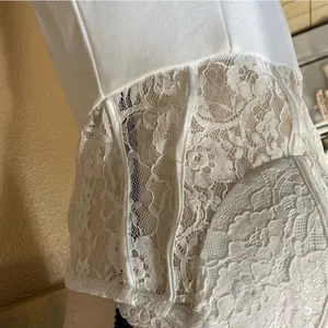 NWOT Lulus Exquisitely Sultry White Lace Strapless Bustier Midi Dress thumbnail 5