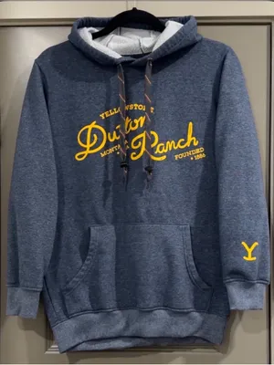 Yellowstone Dutton Ranch Navy Pullover Hoodie Blue thumbnail 2
