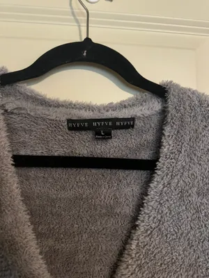 HYFVE Cozy Grey Button Cardigan Sweater thumbnail 2