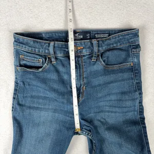 Hollister High Rise Super Skinny Jeans Women’s 27/32 5L Blue Distressed Stretch thumbnail 6