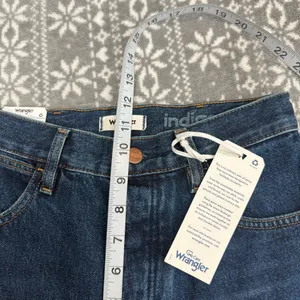 NWT Wrangler Wild West 603 Indigood High Rise‎ Straight Blue Wash Size 25 x 28 thumbnail 11