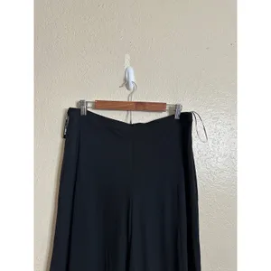 Tadashi Shoji Mesh Black Wide Leg Dress Pants Gala Core Dark Romantic Womans XL thumbnail 3