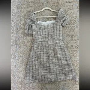 Vestique Tweed Puff Sleeve Dress thumbnail 3