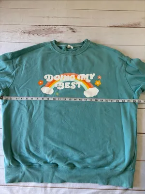See The Way I See - Doing My Best Teal Crewneck Sweatshirt thumbnail 6
