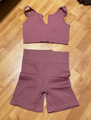 Amazon ribbed Workout Set thumbnail 1