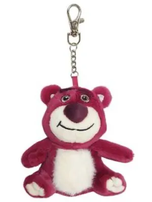 Disney Lotso Plush Keychain - Dark Pink and White thumbnail 2