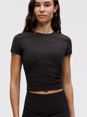 Lululemon All it Takes Ribbed Nulu Top in Black thumbnail 1