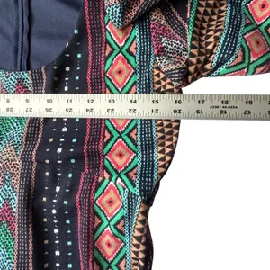 Judith March Bell Sleeve Mini Dress‎ Womens Medium Geometric Tribal Print Retro thumbnail 5