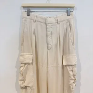 Zara Wide Leg Cargo Pants Small‎ Street Wear Baggy Chic Business Casual Utility thumbnail 4