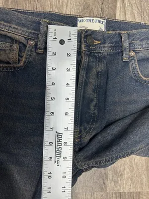 Free People Jeans Womens 26 Maggie Mid Rise Straight Crop Raw Hem (actual 29x25) thumbnail 8