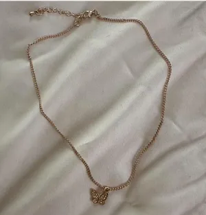 Butterfly necklace Gold thumbnail 1
