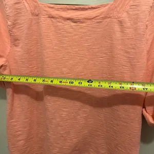 Talbots Orange Boxy Blouse Relaxed Fit, orange top, size -XL thumbnail 5