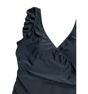 Marina West Women Size XXL Black Swimsuit One Piece Ruffle NWT (27-109) thumbnail 4