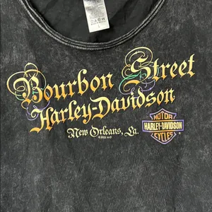 Bourbon Street Harley-Davidson Laced Women's Tank Top 100% Cotton Sz Lg thumbnail 2