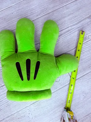 Disney Mickey Mouse Green Plush Glove costume price cosplay Halloween thumbnail 3