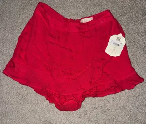 NWT Altar’d State Red Skort Size Small Zip Back thumbnail 1