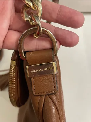 Michael Kors Bedford Convertible Zipper Flap Medium Size, Brown Crossbody thumbnail 6
