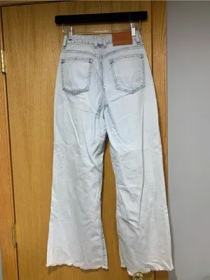 Princess Polly High Waisted Wide Leg Distressed Jeans - Size 0 thumbnail 2
