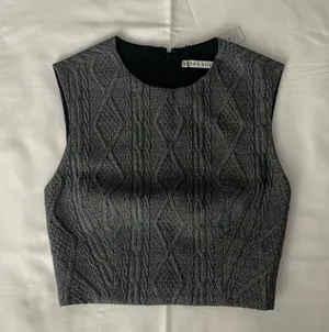 Alice + Olivia Kylnn Tank Crop Top Sz 0 thumbnail 1