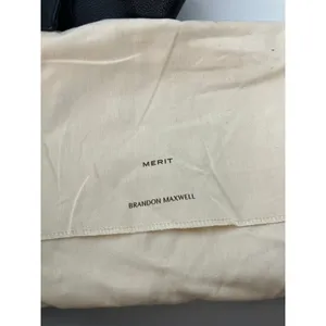 MERIT‎ Brandon Maxwell Black Leather Mini Tote Handbag with Dust Bag New thumbnail 7