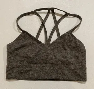 JoyLab Strappy Back Sports Bra Gray Heather Size M Medium thumbnail 1