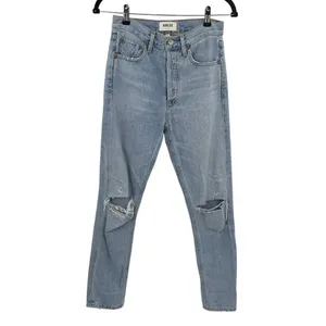 Agolde Jamie Jeans High Rise Classic Denim Shakedown Light Wash Blue Size‎ 23 thumbnail 3
